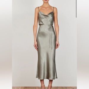 Shona Joy La Lune Bias Cowl Midi Dress